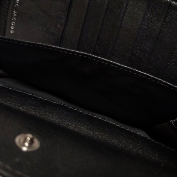 Marc Jacobs Quilted Gray Metallic Large Zip Wallet - Picture 9 of 9